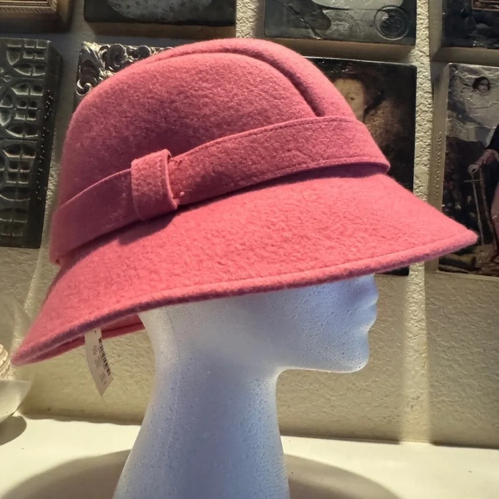J.Crew Wool Felt Pink Cloche Hat – New‎ with Tags Size Small/medium